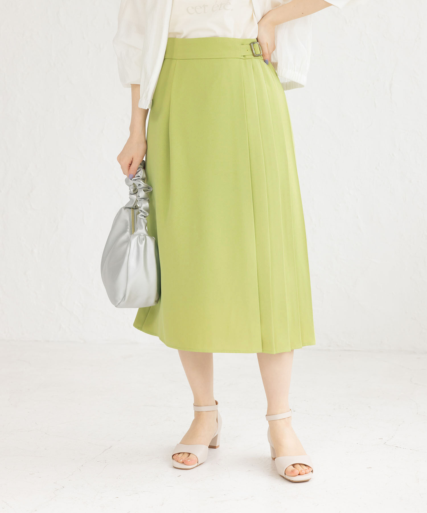 Rope&rsquo;Picnic「小柄さん向け/プリーツ切り替えスカート」|スカート|