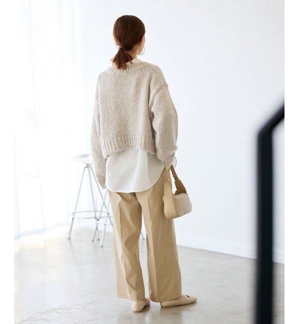 Rope&rsquo;Picnic「ラメリリーショートニットプルオーバー」|ニット・セーター|