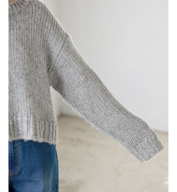 Rope&rsquo;Picnic「ラメリリーショートニットプルオーバー」|ニット・セーター|