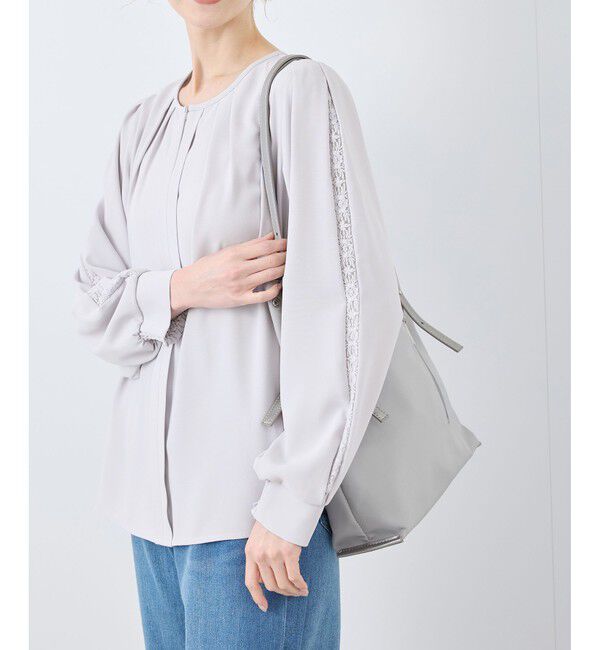Rope&rsquo;Picnic「【2サイズ展開】レースポイントブラウス/通勤対応」|シャツ・ブラウス|