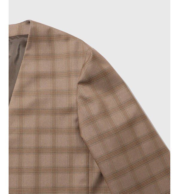 ADAM ET ROPE'「【DELEGANT】 ルームジャケット / セットアップ対応」|ノーカラージャケット|