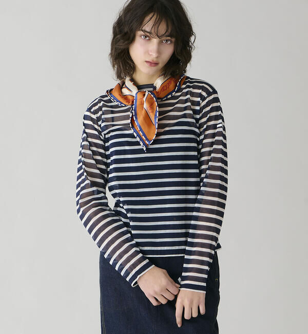 ORCIVAL「ORCIVAL | シースルー ボートネック長袖カットソー WOMEN」|Tシャツ・カットソー|