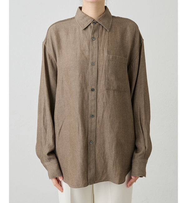  「ツイル顔料染めオーバーシャツ」|シャツ・ブラウス|