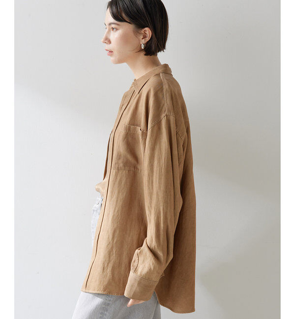  「ツイル顔料染めオーバーシャツ」|シャツ・ブラウス|
