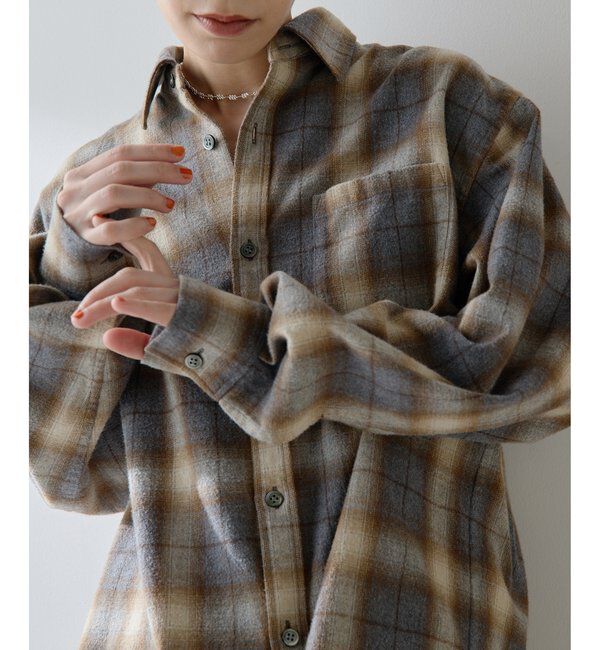  「シャギーチェックシャツ」|シャツ・ブラウス|