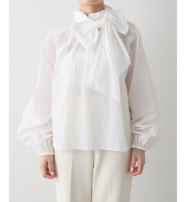 「ギャザーボウタイブラウス」|シャツ・ブラウス|