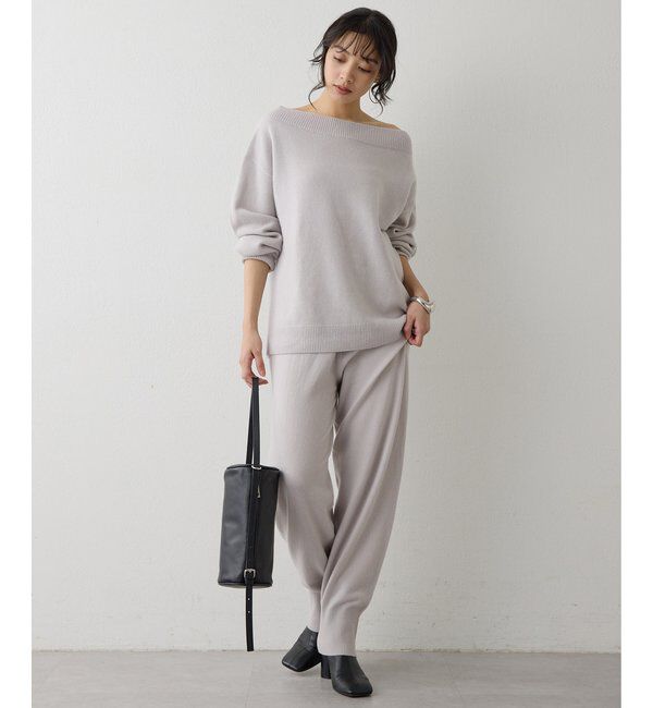  「ウールカシミヤオフショルプルオーバー」|ニット・セーター|