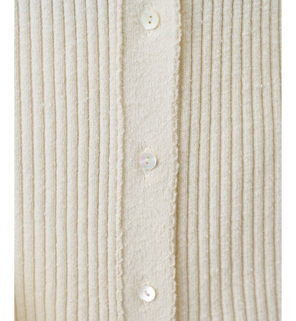  「RAW SILK リブカーディガン」|ニット・セーター|