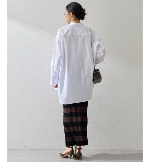  「ボーダーニットフィットスカート」|スカート|