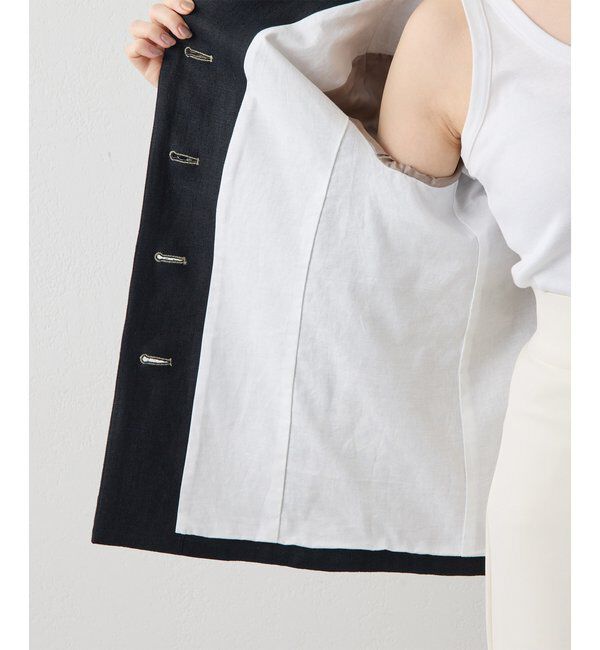  「リネンレオパードジャケット」|その他|