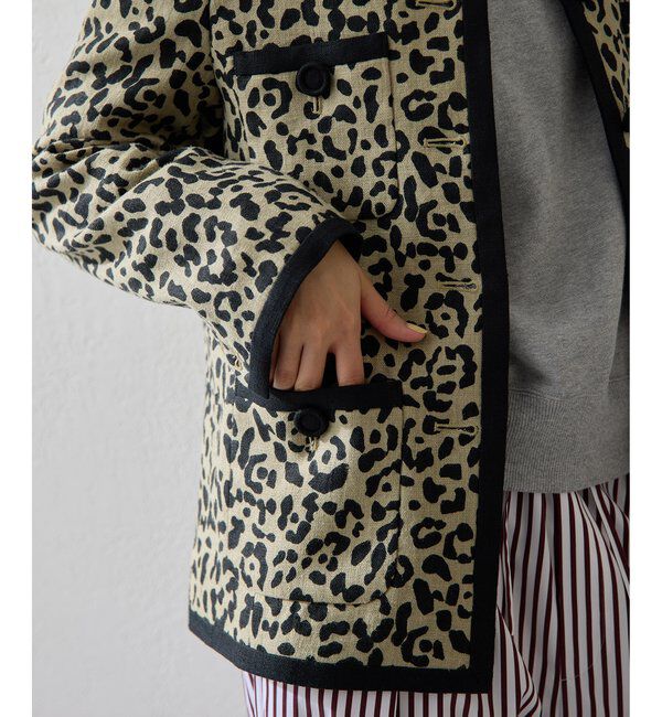  「リネンレオパードジャケット」|その他|