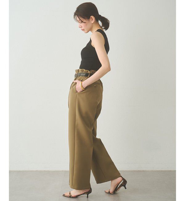  「【Drawing Numbers】トリプルクロスドロストワイドパンツ」|チノ|