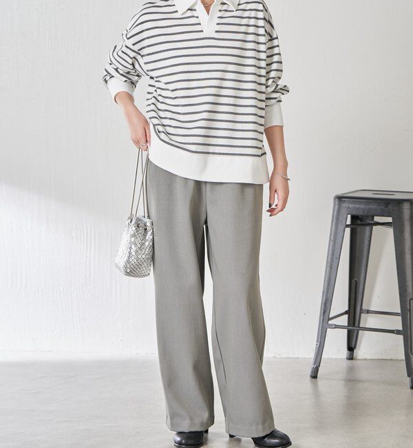  「ボーダーポンチニットソー」|Tシャツ・カットソー|