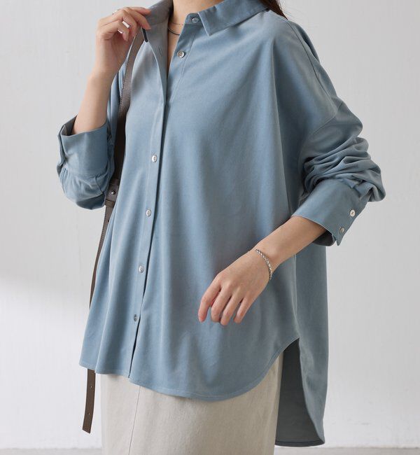  「メタルボタンコーデュロイシャツ」|シャツ・ブラウス|