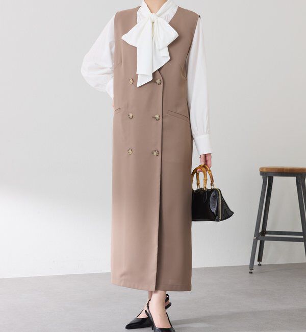  「フロントボタンジャンパースカート」|ワンピース|