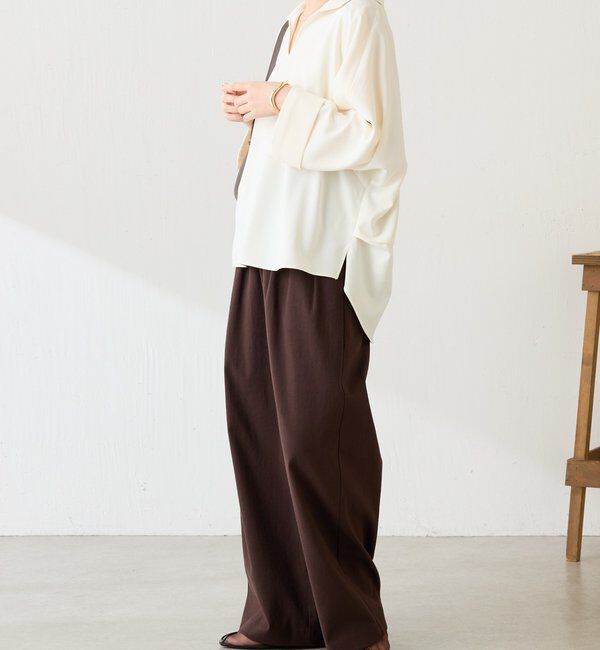  「ジャージスキッパードルマンブラウス」|シャツ・ブラウス|