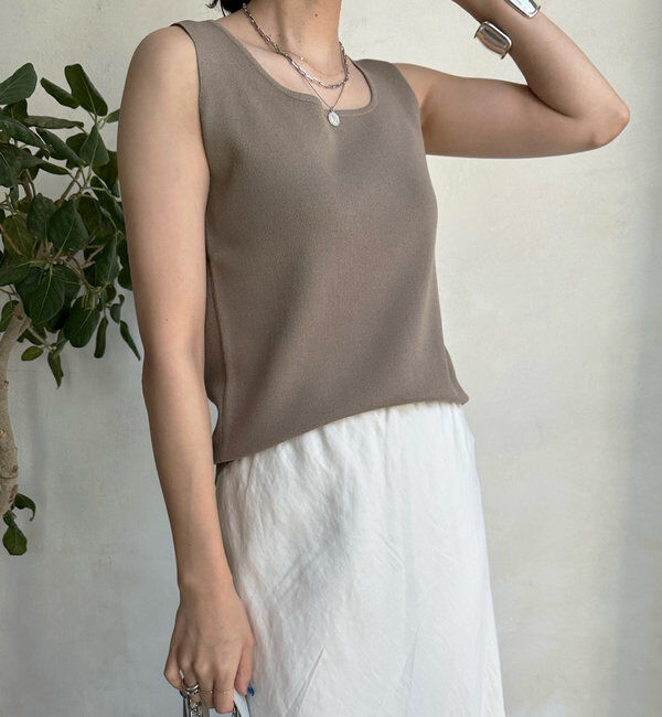  「スクエアニットタンク」|ニット・セーター|