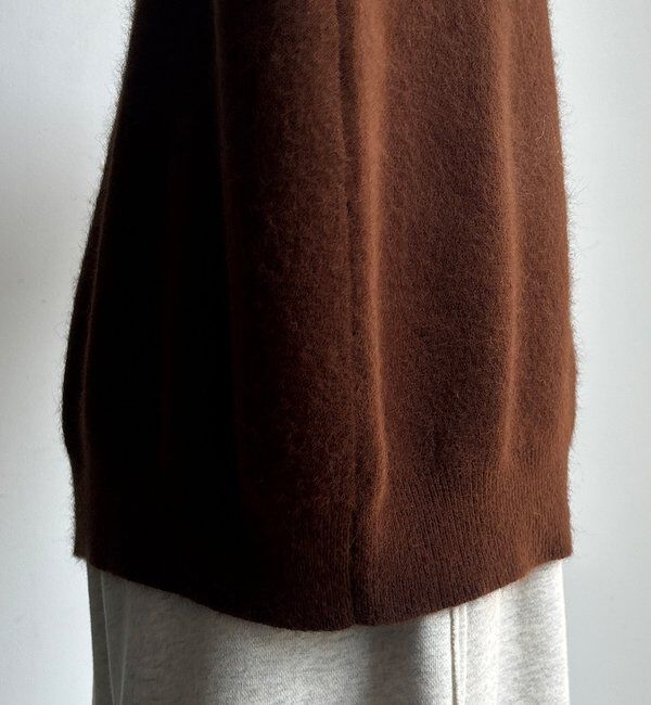  「ファーウールボートネックプルオーバー」|ニット・セーター|