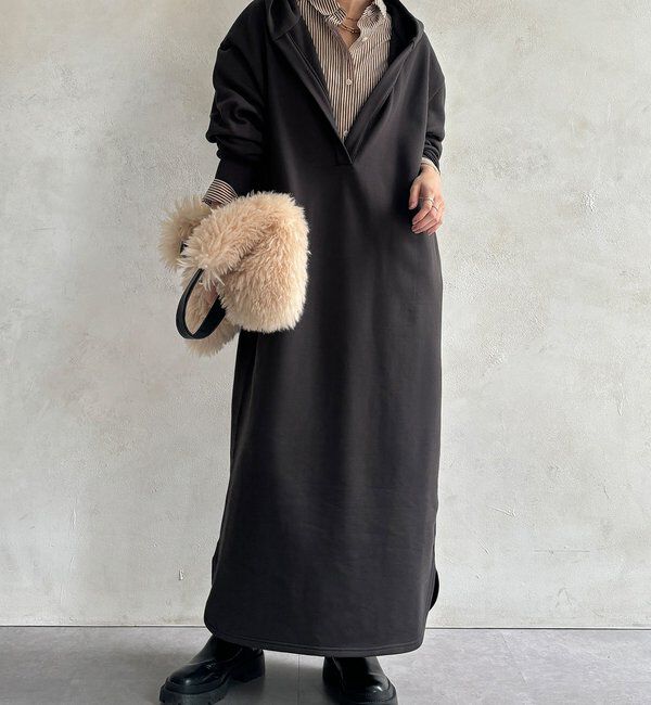  「【WEB限定】フーディーワンピース」|ワンピース|