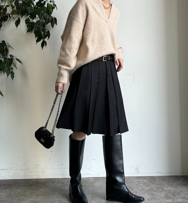  「深Vスリットニット」|ニット・セーター|