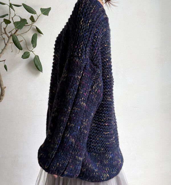  「MIXヤーンVネックプルオーバー」|ニット・セーター|