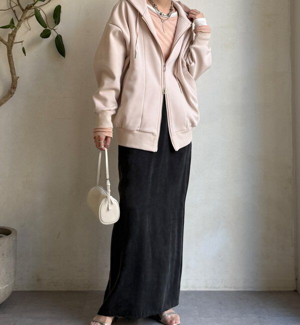  「ボンディングジップフーディー」|Tシャツ・カットソー|