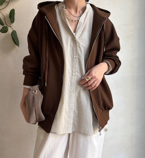  「ボンディングジップフーディー」|Tシャツ・カットソー|