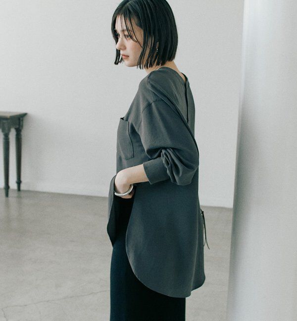  「【さらっと着やすい！/冷房・日焼け対策◎】ジョーゼットポケットブラウス」|シャツ・ブラウス|