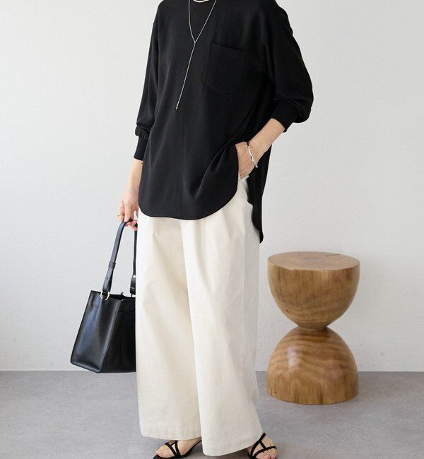  「【さらっと着やすい！/冷房・日焼け対策◎】ジョーゼットポケットブラウス」|シャツ・ブラウス|