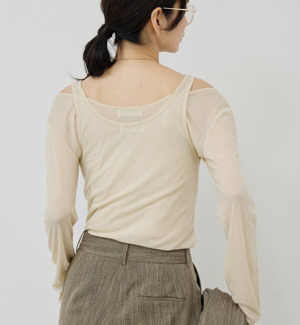 「シアーレイヤードカットソー」|Tシャツ・カットソー|
