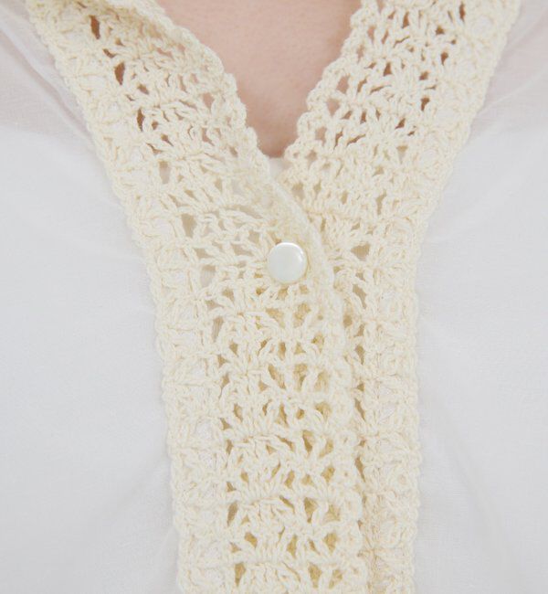  「【HERITANOVUM】 クロシェットシャツ」|シャツ・ブラウス|