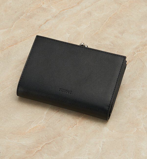  「がま口折財布」|財布|ブラック