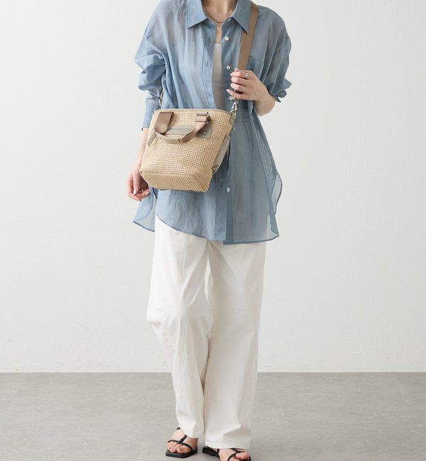  「ナイロンラフィア&times;クラウズナイロン コンビ2WAYミニトートバッグ」|ショルダー・メッセンジャー|