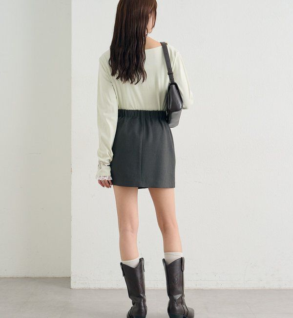  「レースドッキングオフショルロンT」|Tシャツ・カットソー|