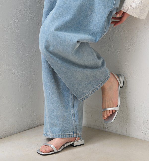  「ストラップフラットサンダル」|サンダル|