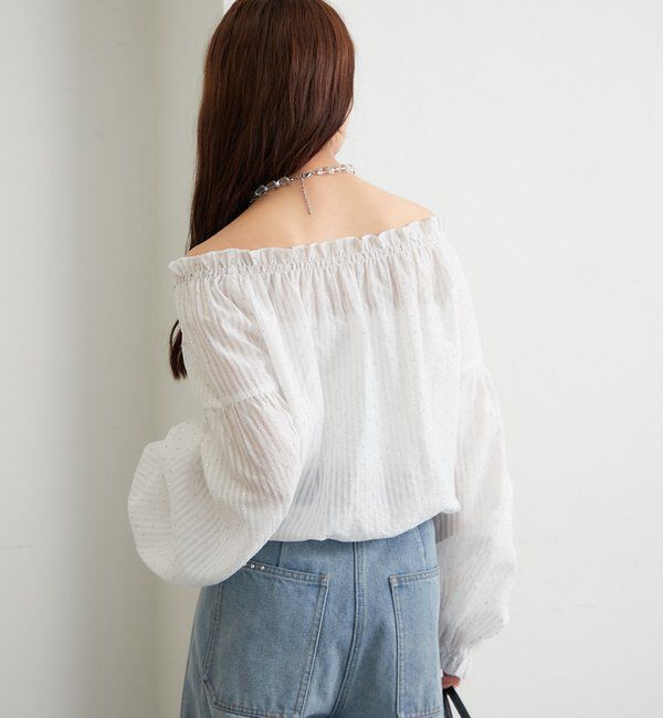  「ラメストライプビスチェSETブラウス」|シャツ・ブラウス|