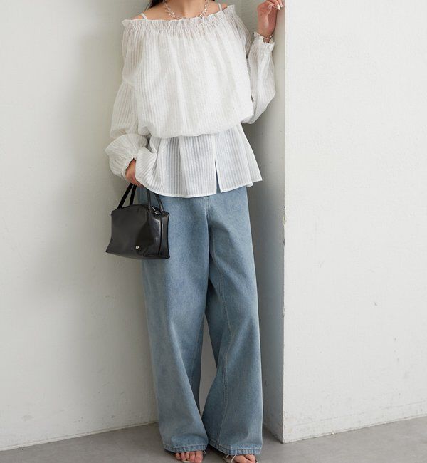  「ラメストライプビスチェSETブラウス」|シャツ・ブラウス|