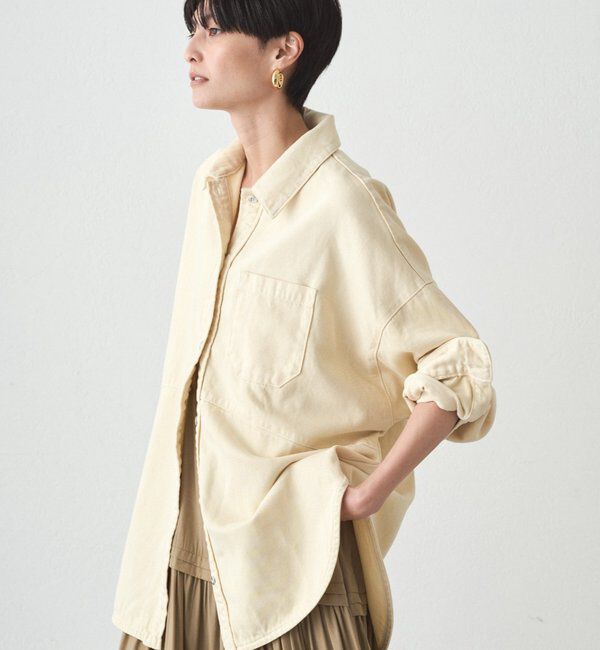  「スウィッチカラーデニムシャツ」|シャツ・ブラウス|