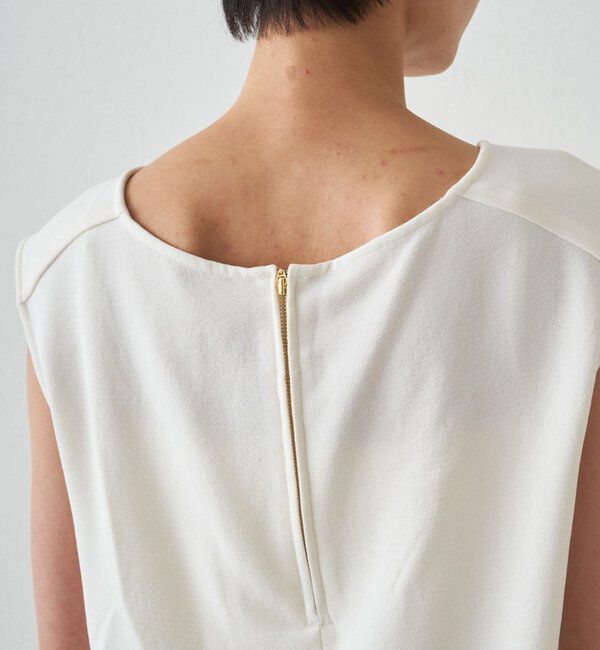  「ダブルジョーゼットノースリブラウス」|シャツ・ブラウス|