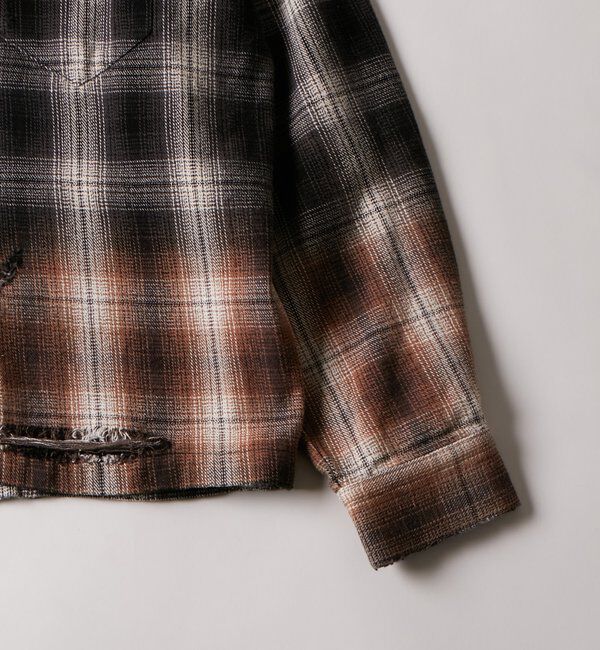  「【FromVintage】ダメージチェックシャツ」|シャツ・ブラウス|