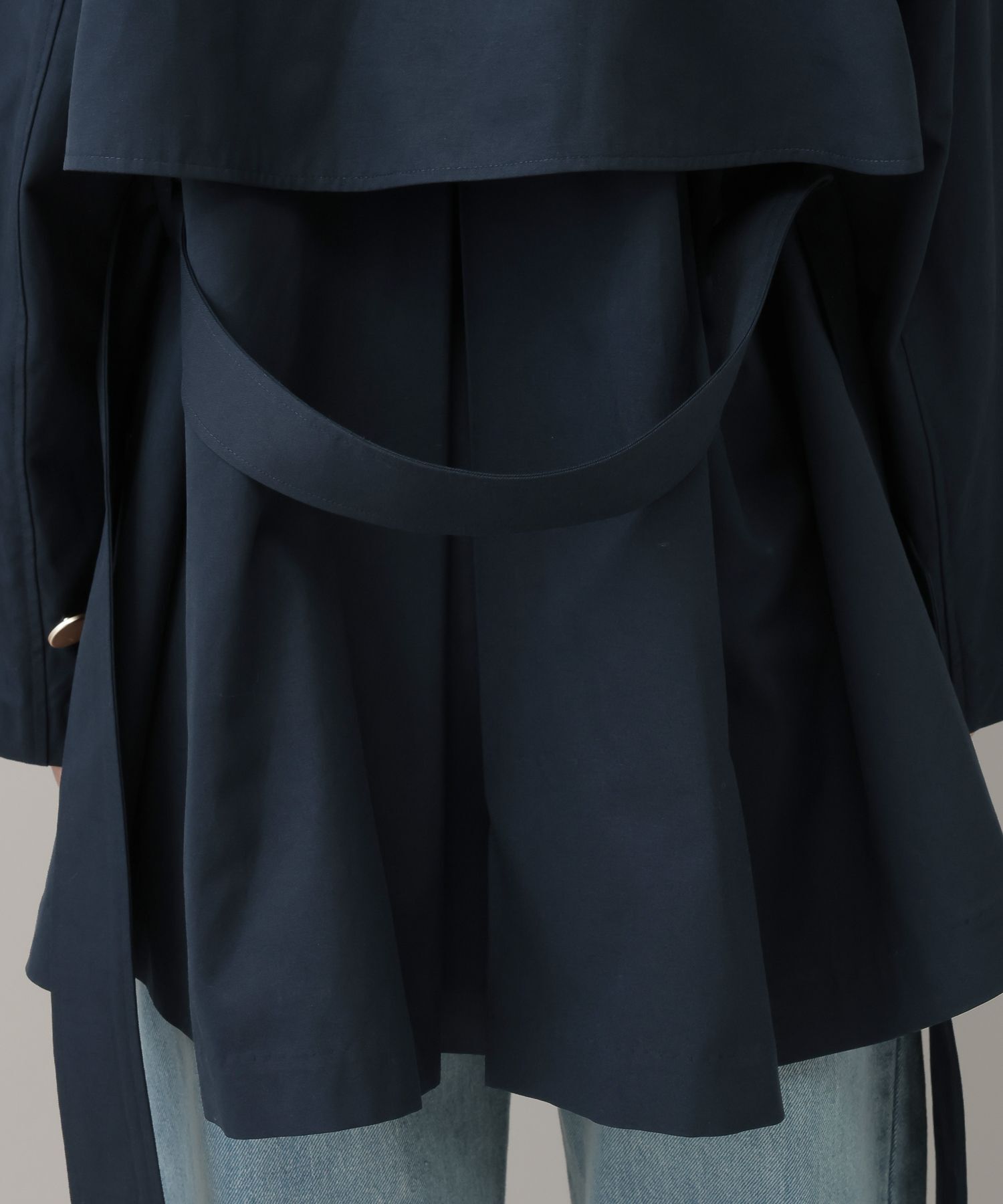 A part by 「 【Sサイズ展開】キンボタンミディトレンチ」|トレンチコート|