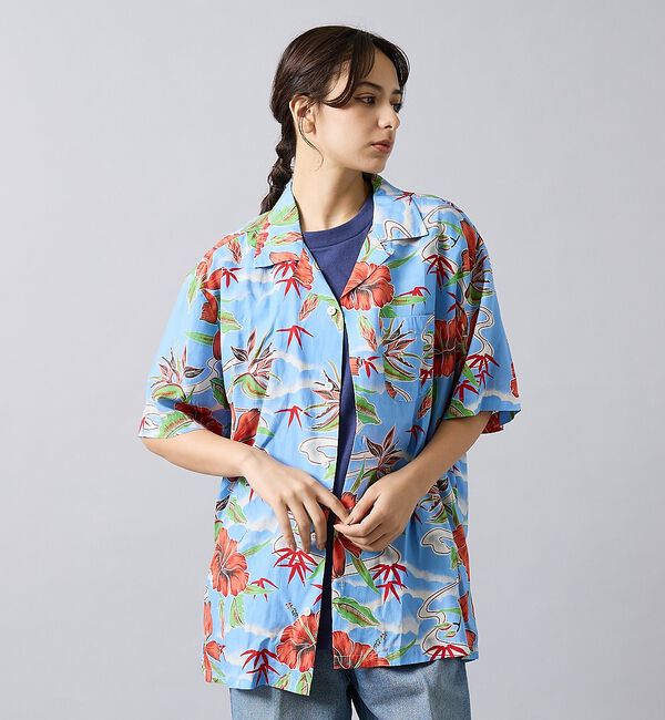 ABAHOUSE「【Deus Ex Machina / デウスエクスマキナ】Broadus Shi」|シャツ・ブラウス|ブルー