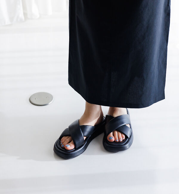 Rouge vif「【VINILO/ヴィニーロ】厚底クロスサンダル」|サンダル|