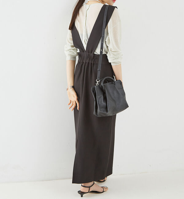 Rouge vif「【一部店舗限定】ストレッチサスペンダージャンパースカート」|スカート|