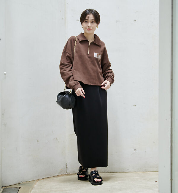 Rouge vif「【REMI RELIEF/レミレリーフ】別注ハーフzipスウェット」|スウェット・ジャージ|