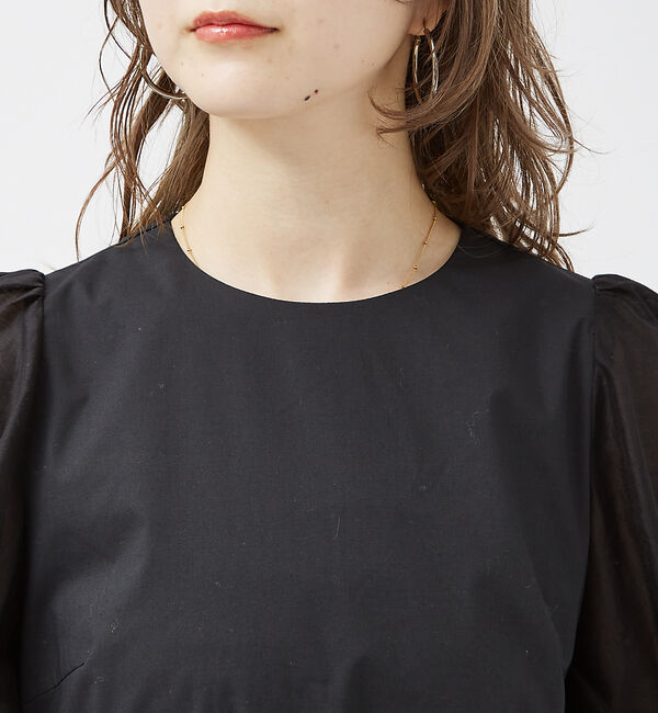 Rouge vif「バルーンシアースリーブワンピース」|ワンピース|