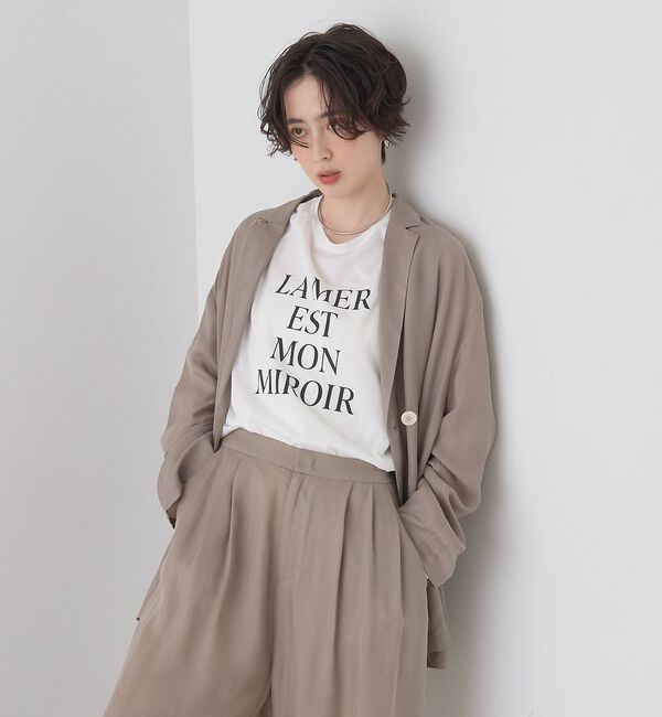 Rouge vif「シアーロゴオーバーサイズTシャツ」|Tシャツ・カットソー|