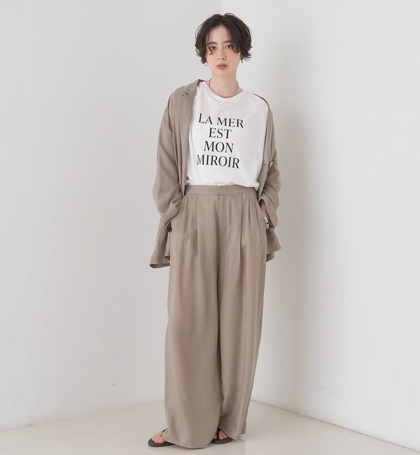 Rouge vif「シアーロゴオーバーサイズTシャツ」|Tシャツ・カットソー|