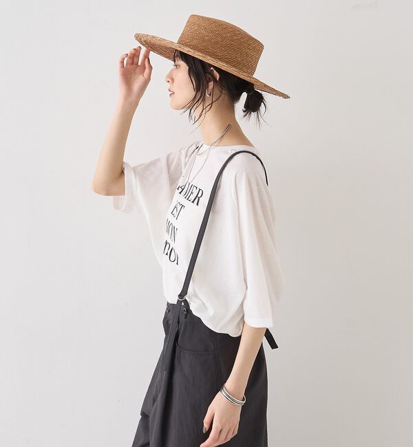 Rouge vif「シアーロゴオーバーサイズTシャツ」|Tシャツ・カットソー|