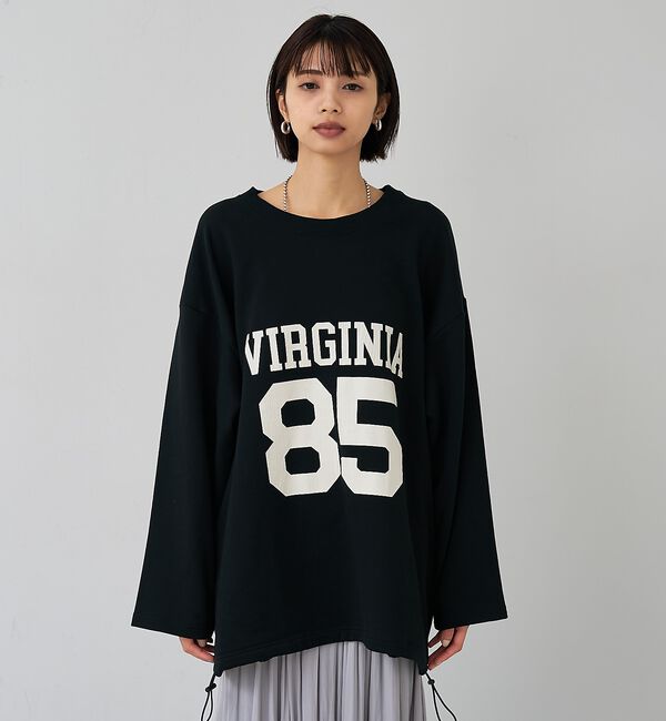 abahouse mavie「裏毛ドロストロゴプルオーバー」|スウェット・ジャージ|